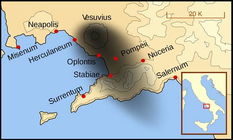 vesuvius italy map|Pompeii .
